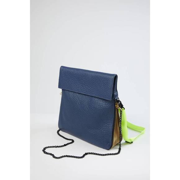 NEW AMPERSAND AS APOSTROPHE standard buffalo parcel bag in cobalt blue buffalo - Picture 1 of 2